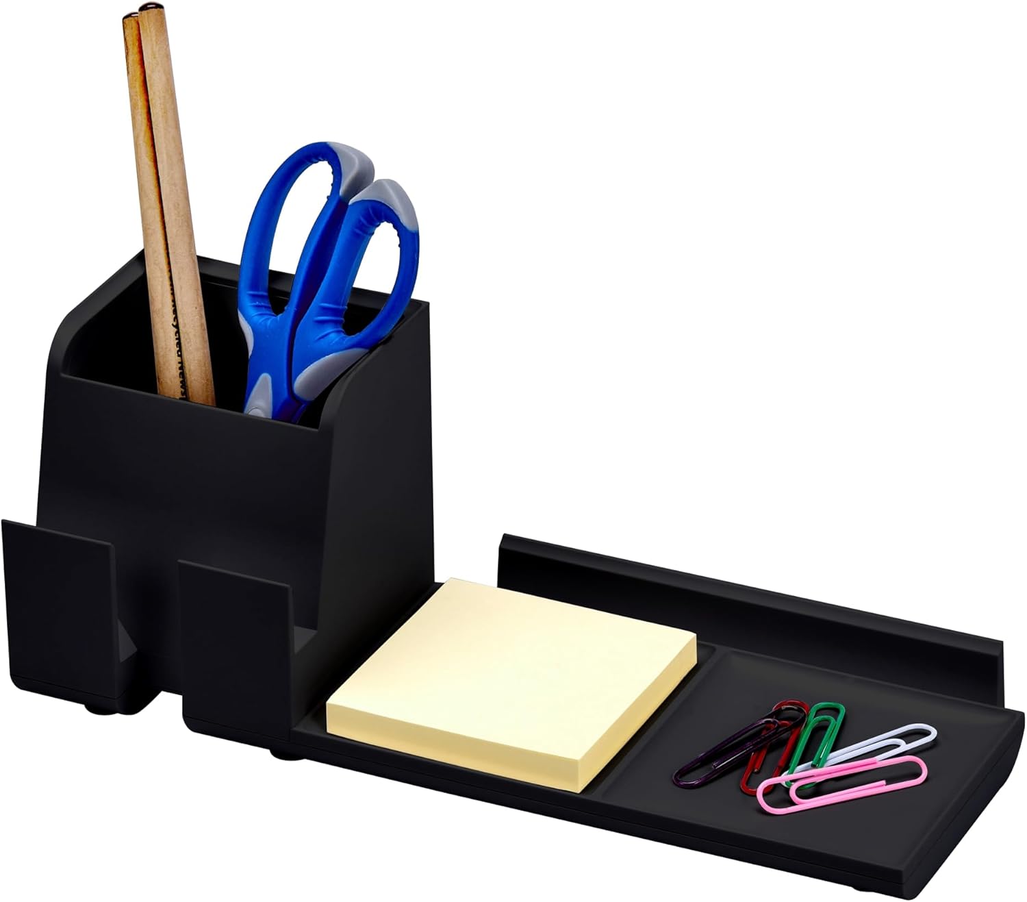 Bostitch Office Konnect Charging Station Desk Organizer Base, USB Phone Stand Compatible with Cell Phones & Tablets, Black