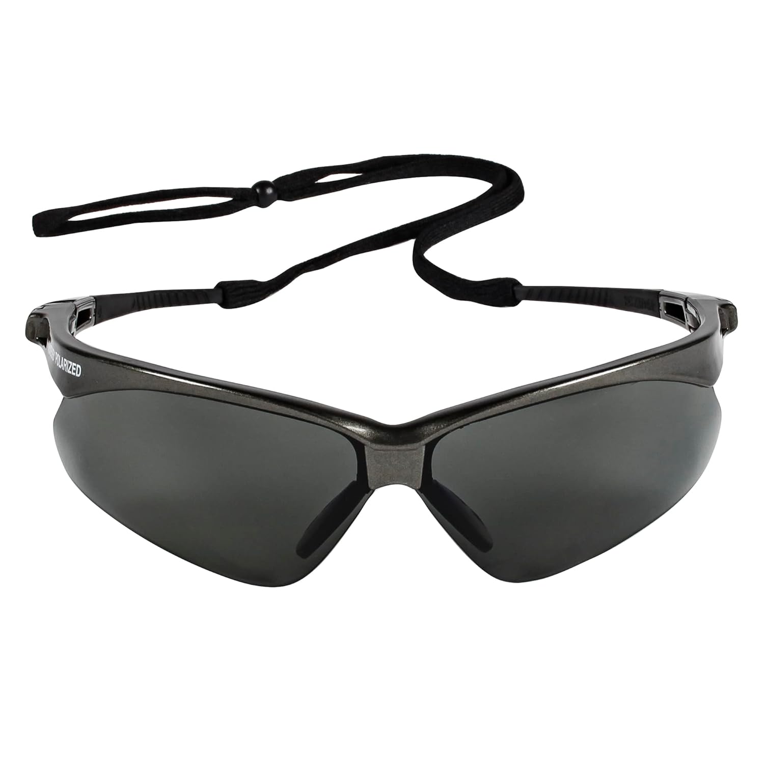 KLEENGUARD™ V30 Nemesis™ Polarized Safety Glasses (28635), Smoke Grey Lenses, Gunmetal Frame