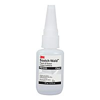 3M Scotch-Weld Plastic & Rubber Instant Adhesive PR1500, Clear, 20 Gram Bottle
