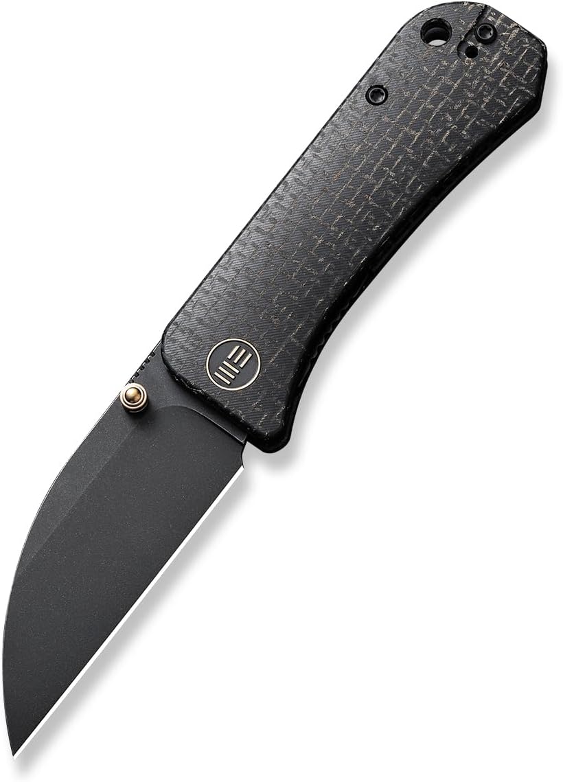 WEKNIFE Banter Wharncliffe Thumb Stud Knife Micarta Handle
