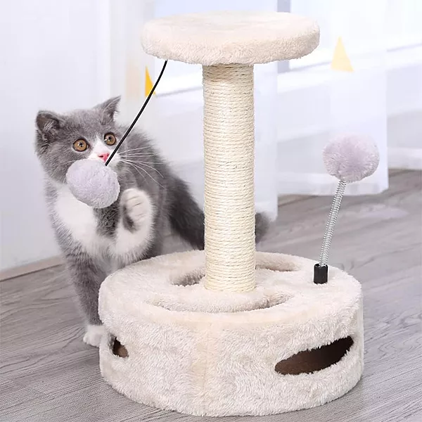 Cat Scratching Post with Play Balls & Activity Base