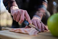 Schrade Delta Class Inert 7.5in with 3.25in AUS-8 Steel Blade and Aluminum Handle for EDC, Blue