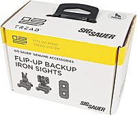 Sig Sauer Hunting Firearm Tread Front and Rear Sight Set, Adjustable Flip-Up Sights for Tread Pick Rail, Dual Aperture, Windage and Elevation Adjustable (KIT-TRD-Sights)