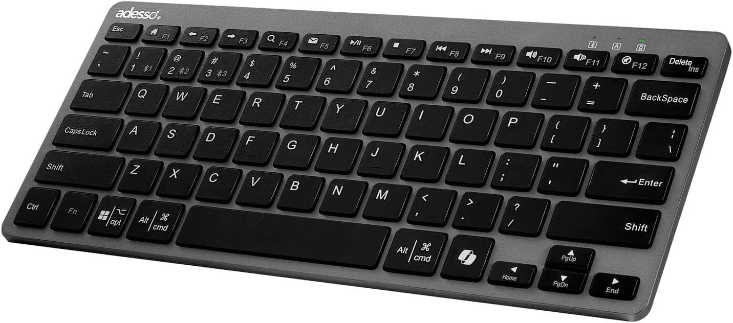 EasyTouch 7000 Multi OS Multi-Device Bluetooth Scissor Switch Keyboard with Copilot AI Hotkey - Wireless, Rechargeable