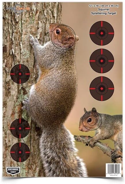 BIRCHWOOD CASEY Pregame Small Game Animal Targets - Photo-Realistic Instant Splattering Shooting Targets