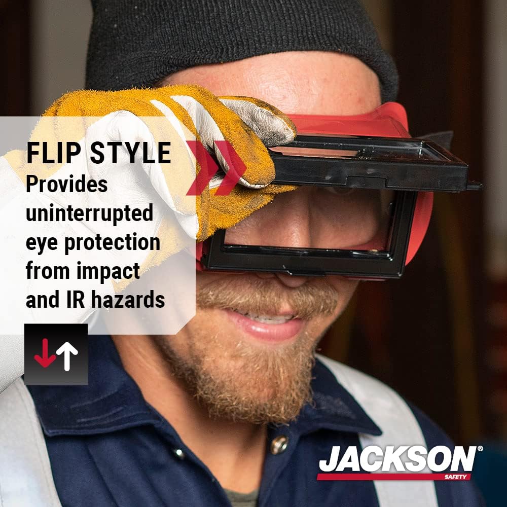 Jackson Safety WS Series Retro Safety Goggles - Welding & Cutting Eye Protection - Indirect Vented