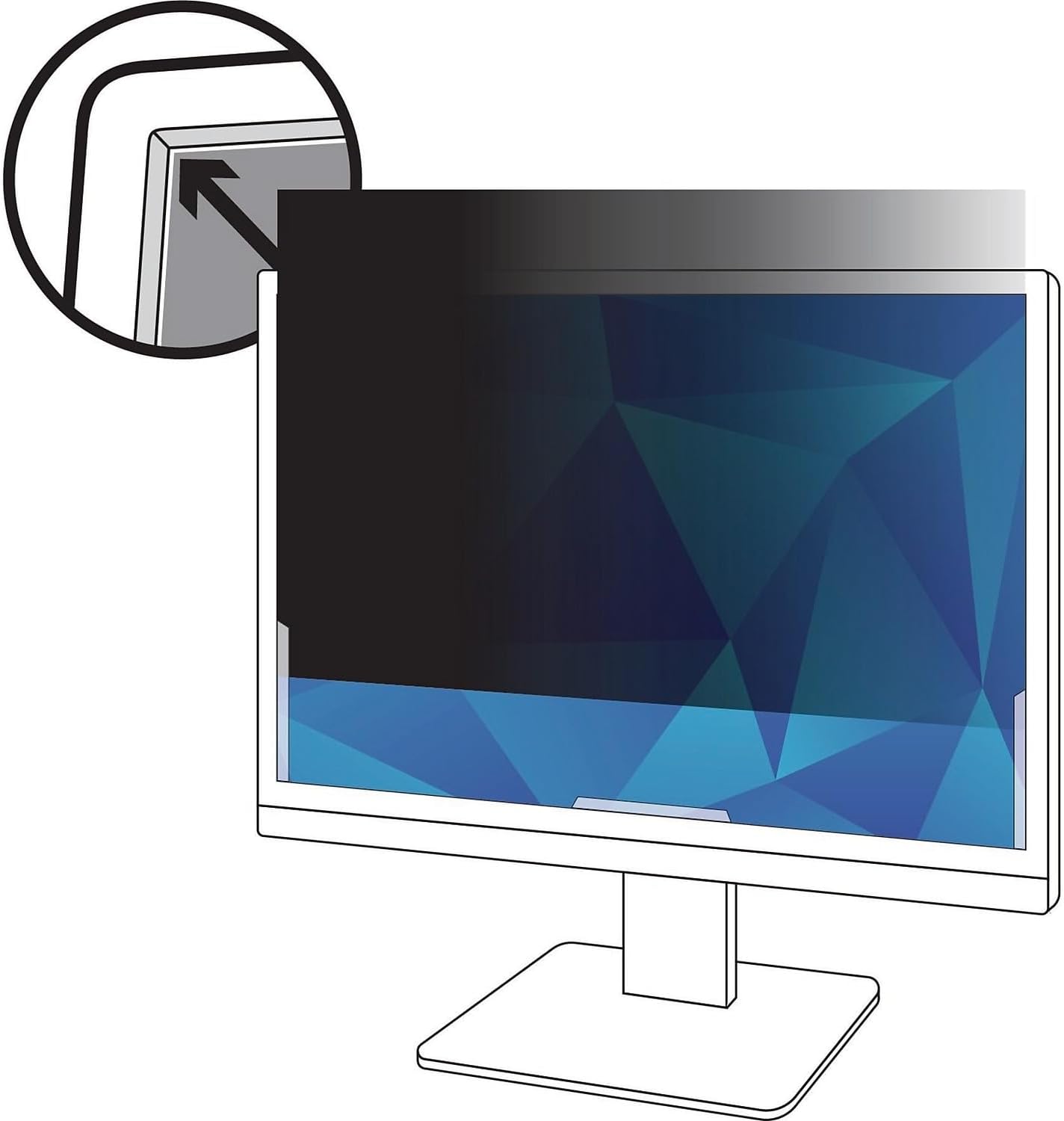 3M Privacy Filters 3M Privacy Filter for 24" Widescreen Monitor, Protect your confidential information