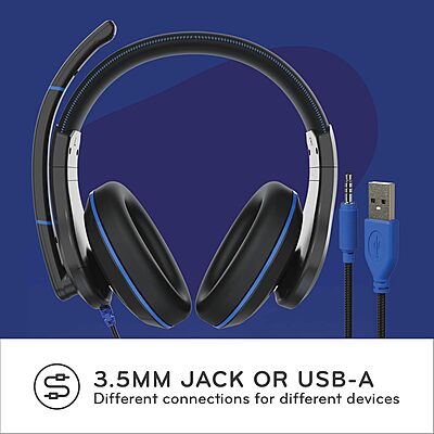 ThinkWrite Technologies TWT Audio Duro, TW220 (2nd Gen) | Premium Over-Ear Wired Headset with Noise Reducing Microphone