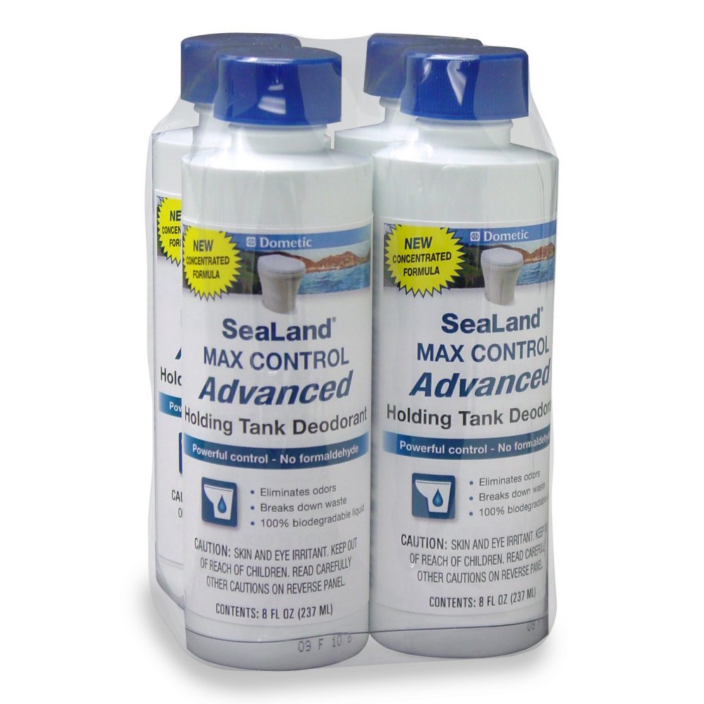 Dometic 379700029, Max Control Natural Waste Digester and Odor Eliminator Bottle, 8oz, 4- Pack