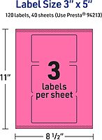 AVERY Printable Rectangle Labels, Sure Feed Technology, Print-to-The-Edge, Laser/Inkjet Printable