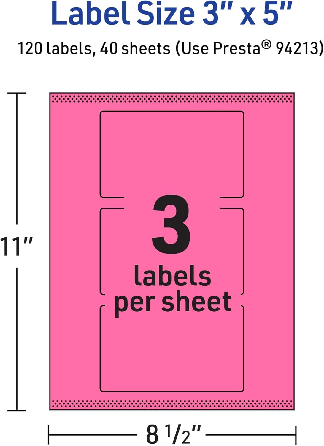 AVERY Printable Rectangle Labels, Sure Feed Technology, Print-to-The-Edge, Laser/Inkjet Printable