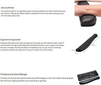 KENSINGTON ErgoSoft Gel Wrist Rest for Keyboard & Mouse