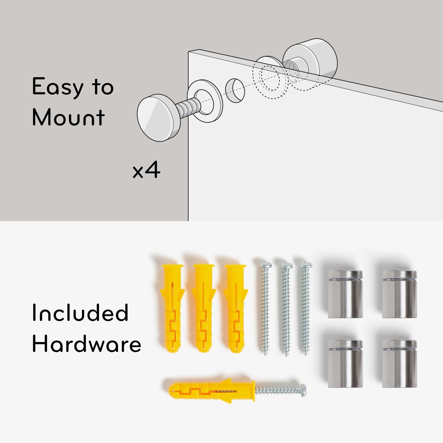 U BRANDS Glass Dry Erase Board, White Frosted Surface, Frameless