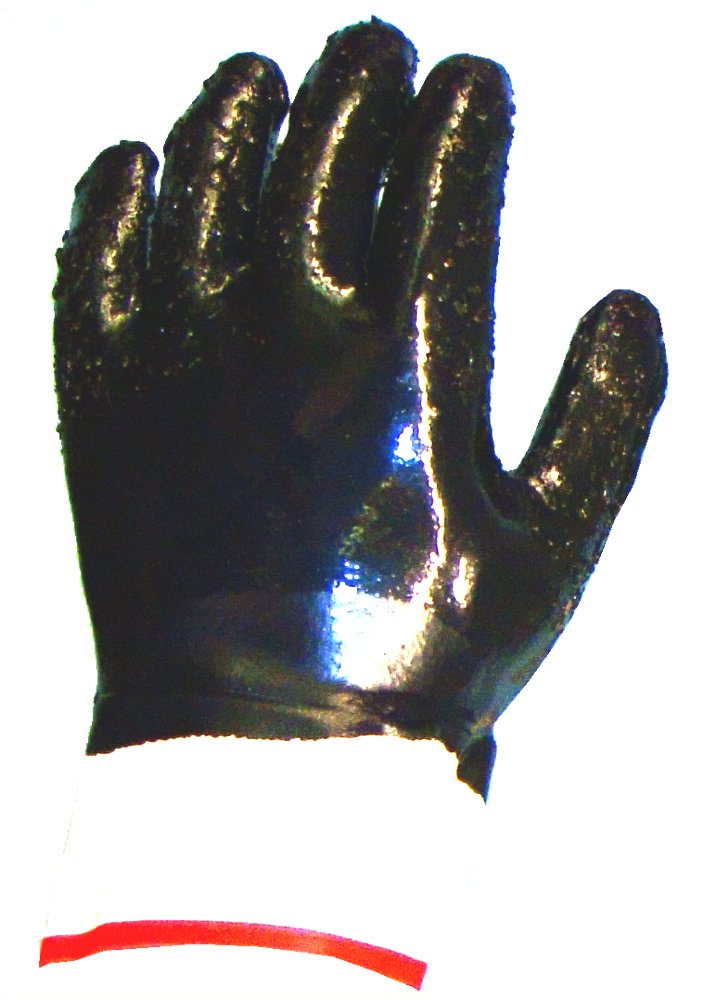 SHOWA 7965R Fully Coated Nitrile A3 Cut and Oil Resistant Safety Glove with Kevlar Liner, 10" Length, Large (12 Pair)