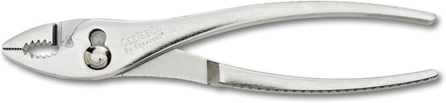 Crescent Tools Cee Tee Co. Curved Jaw Slip Joint Pliers - Boxed - Home Repair & Electrician - Grip Pliers & Cable Cutter