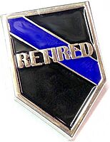 THIN BLUE LINE Enamel Lapel and Uniform Bar Pins