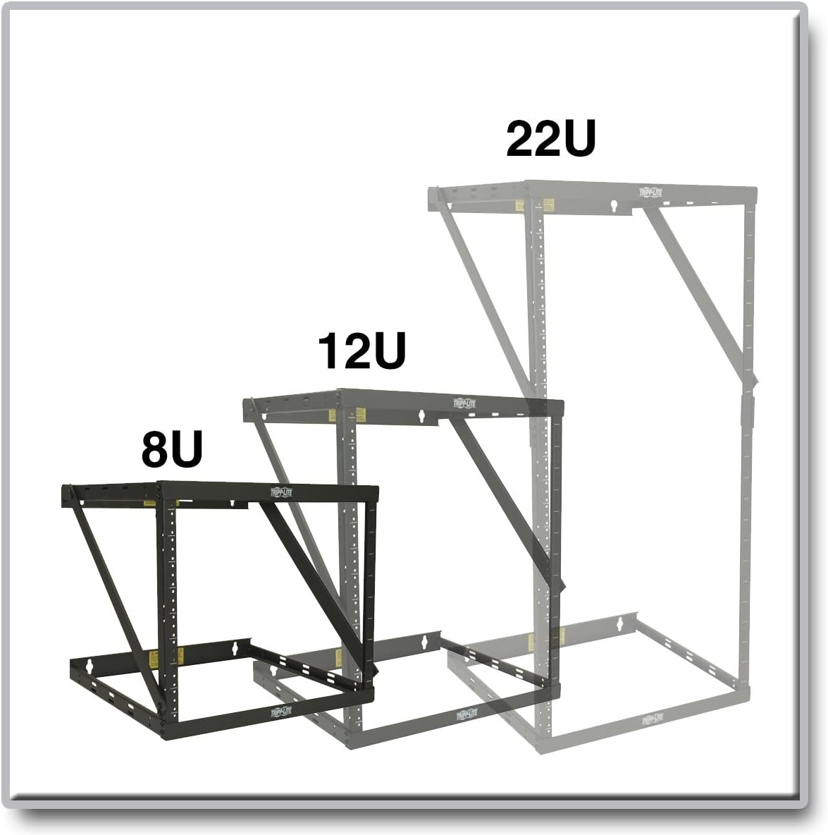 TRIPP LITE SmartRack Wall-Mount 2-Post Open-Frame Rack