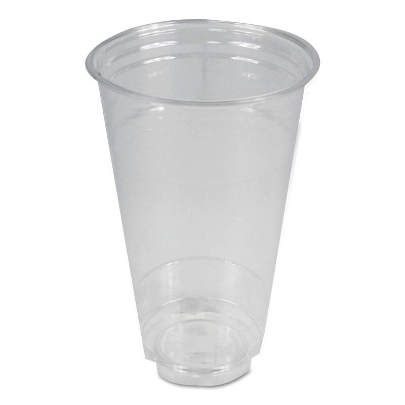 Boardwalk PET24 Clear Plastic Cold Cups, 24 Oz, 600/carton