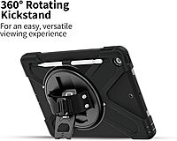 CODi Rugged iPad 10.2" Case for 9th, 8th, 7th Gen – Shockproof Protective Cover with Kickstand, Hand/Shoulder Strap, Screen Bumper Protection, 360° Drop-Test Certified