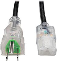 TRIPP LITE Hospital-Grade Computer Power Cord, NEMA 5-15P-HG to C13