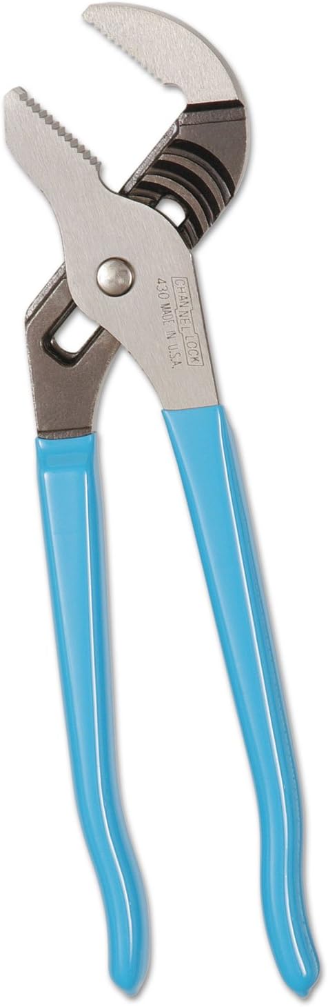 Channellock 422 9.5 inch Tongue & Groove V-Jaw Plier, Blue