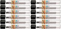 Pentel Super Hi-Polymer Leads, 0.5 mm, 2H, Hard, 12 Leads Per Tube
