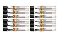 Pentel Super Hi-Polymer Leads, 0.5 mm, 2H, Hard, 12 Leads Per Tube