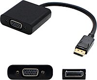 AddOn DisplayPort Male to VGA Female Adapter Cable, 8in, Black (DISPLAYPORT2VGA)