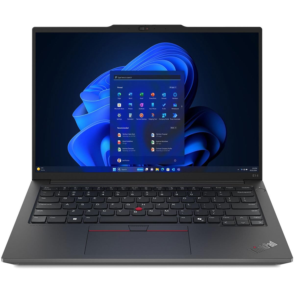 Lenovo ThinkPad E14 Gen 6 21M3000NUS 14" Notebook - WUXGA - AMD Ryzen 5 7535U - 16 GB - 256 GB SSD - English Keyboard - Black