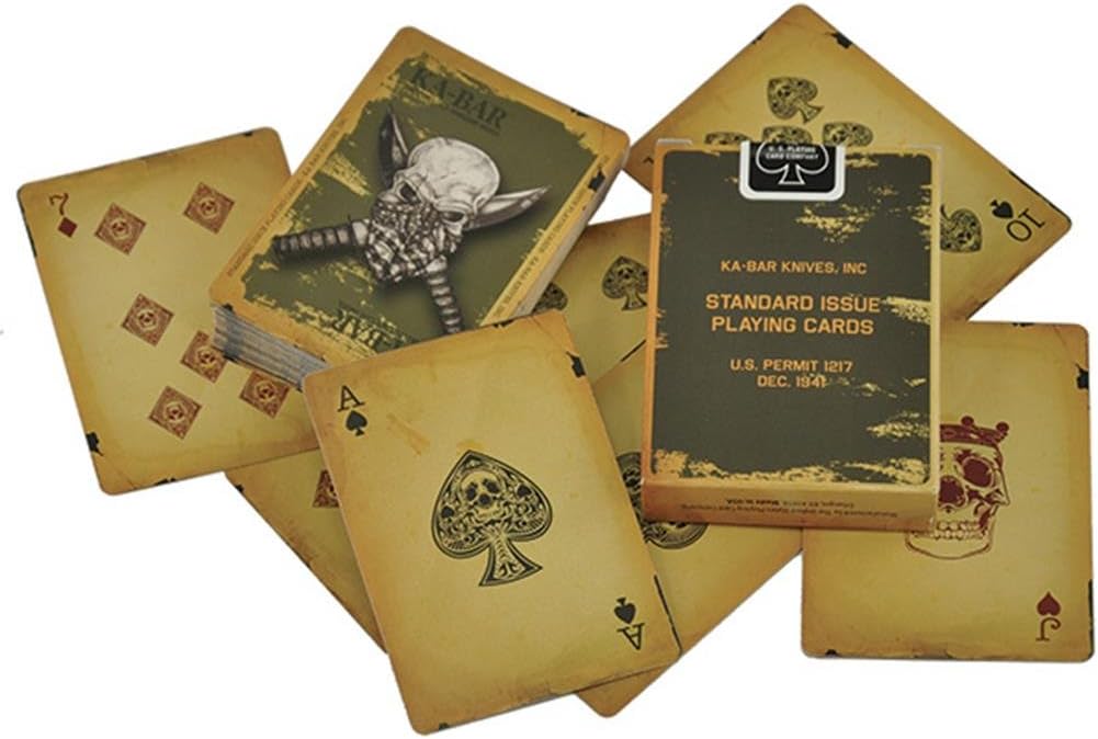 Ka-Bar Knives Playing Cards, Skull