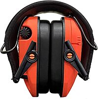 Walker's Razor Slim Ultra Low Profile Compact Design Adjustable Range Shooting Hunting Hearing Protection Electronic Earmuffs, Coral