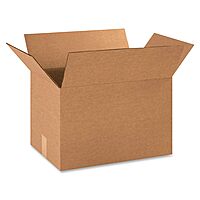 BOX PARTNERS 18 x 12 x 12 Inch Corrugated Shipping Box - Kraft