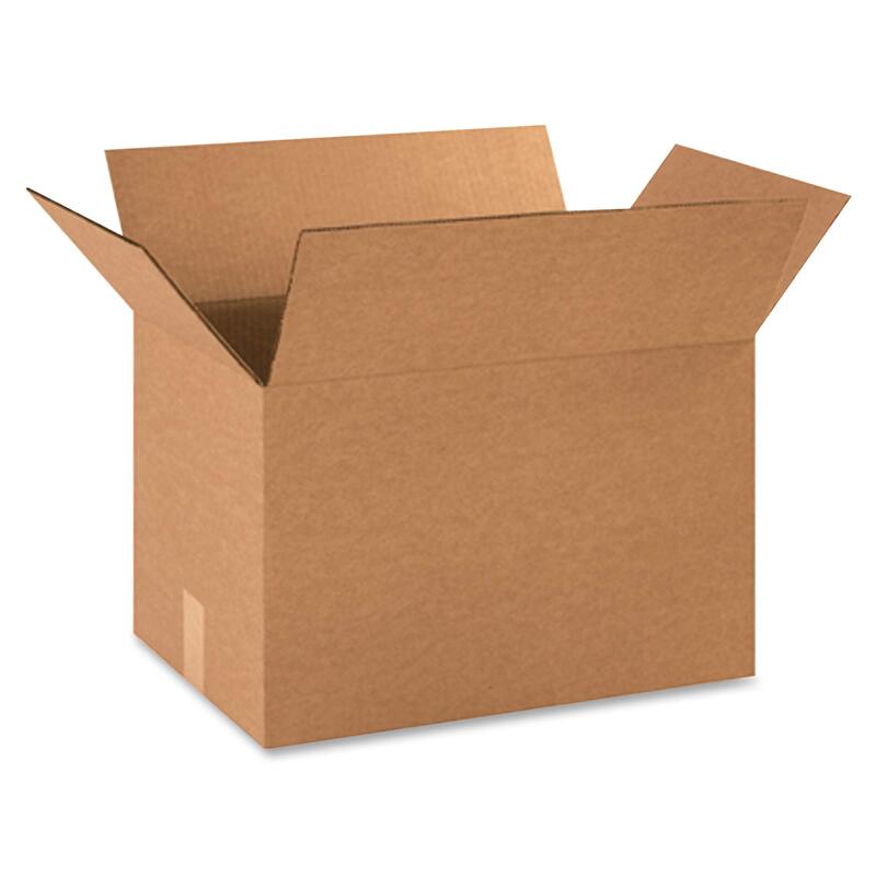 BOX PARTNERS 18 x 12 x 12 Inch Corrugated Shipping Box - Kraft