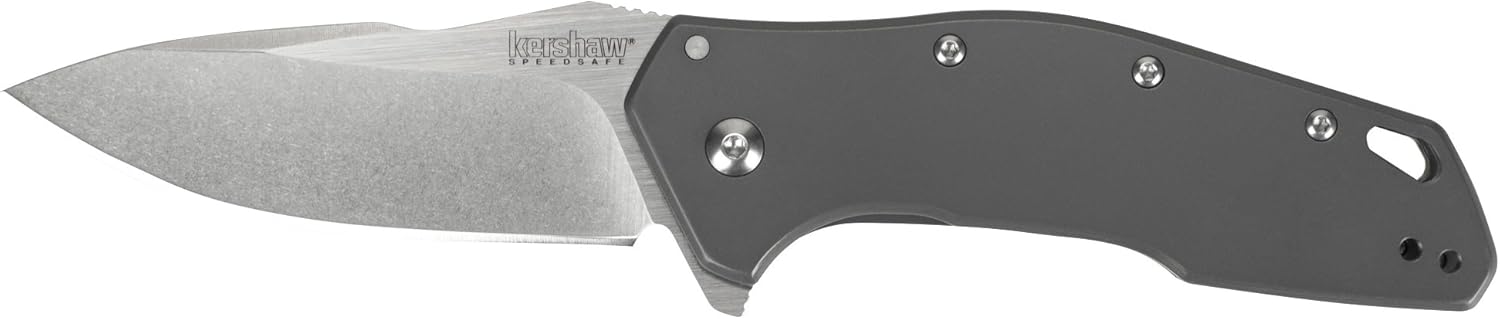 Kershaw Eris Folding Pocket Knife (1881); 3-Inch Stainless Steel Drop-Point Blade Featuring SpeedSafe Assisted Opening