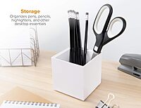 Bostitch Office Konnect Pencil Cup Desk Organizer, Pen Cup, White (Pack of 2) White 1 Count (Pack of 2) Pencil Cup