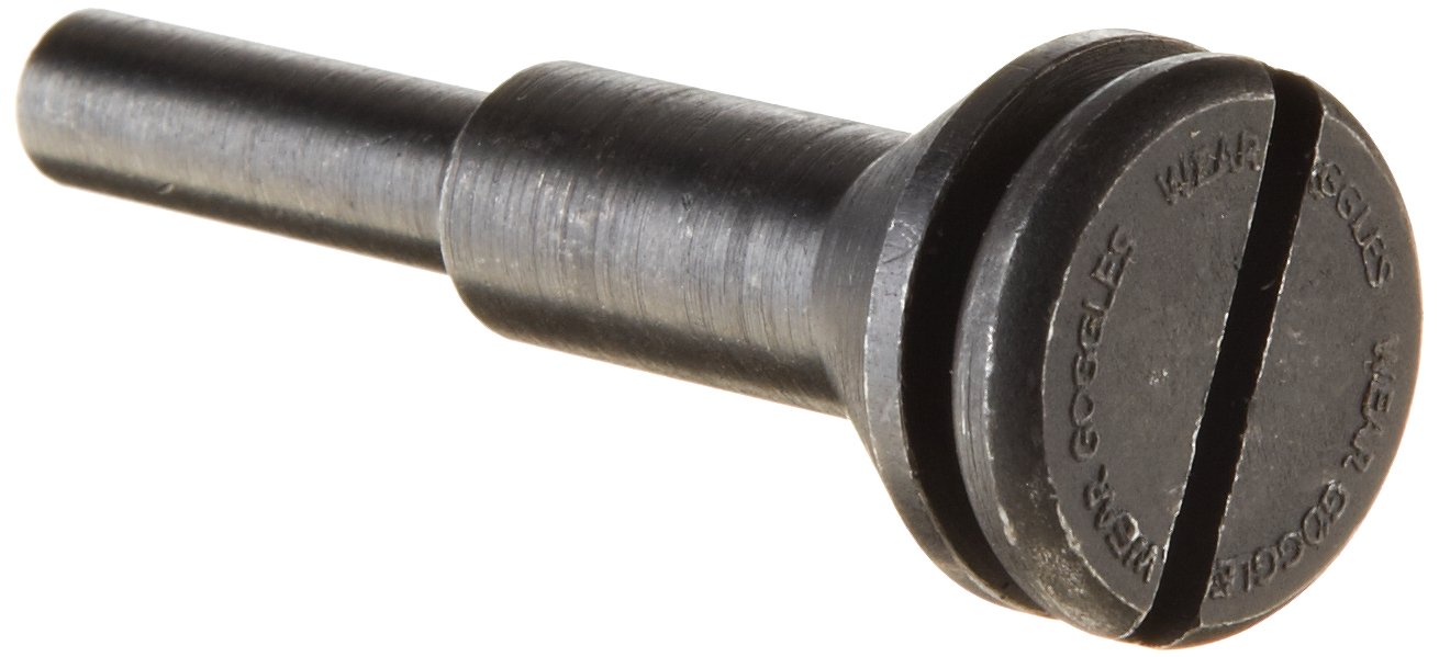 Weiler 36512 Mandrel for Type 1 Cutoff Wheel, 1/4" Diameter Shank, 1/4" and 3/8" Arbor Size