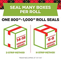 Scotch Sure Start Packing Tape, Clear, Holiday Wrapping Tape with Quiet Unwind and Easy Start, 1.88 in. x 22.2 yd