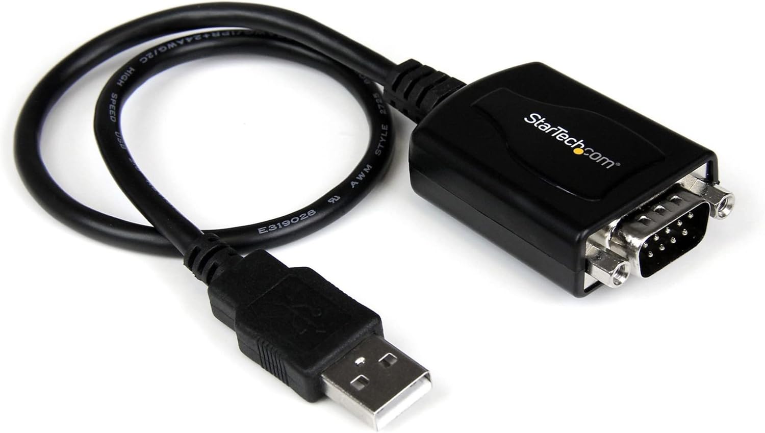 StarTech.com 1 ft. USB to RS232 Serial DB9 Adapter Cable with COM Port Retention - Up to 920 kpbs - ICUSB232PRO