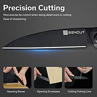 SENCUT Jubil Folding Pocket Knife D2 Wharncliffe, G10 Handle, Front Flipper