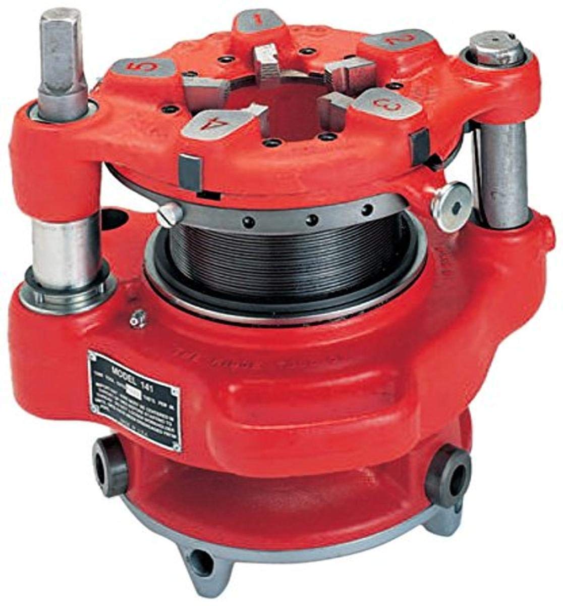 RIDGID 36620 141 NPT Receding Geared Threader for 2 1/2-Inch to 4-Inch Pipes, Built-In Jaw Clutch, Fully Enclosed Gearing