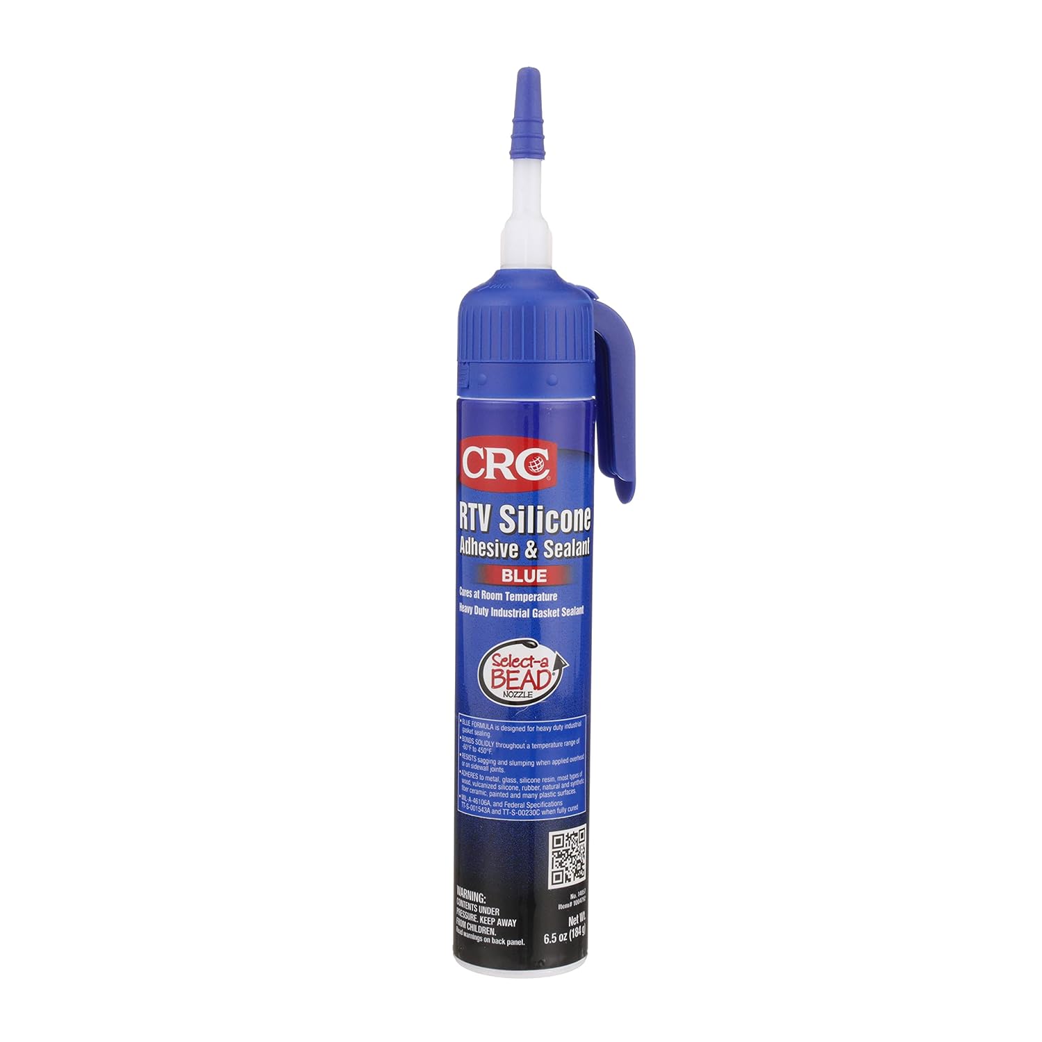CRC RTV Silicone Elastic Sealant - 8 oz Tube (Blue)