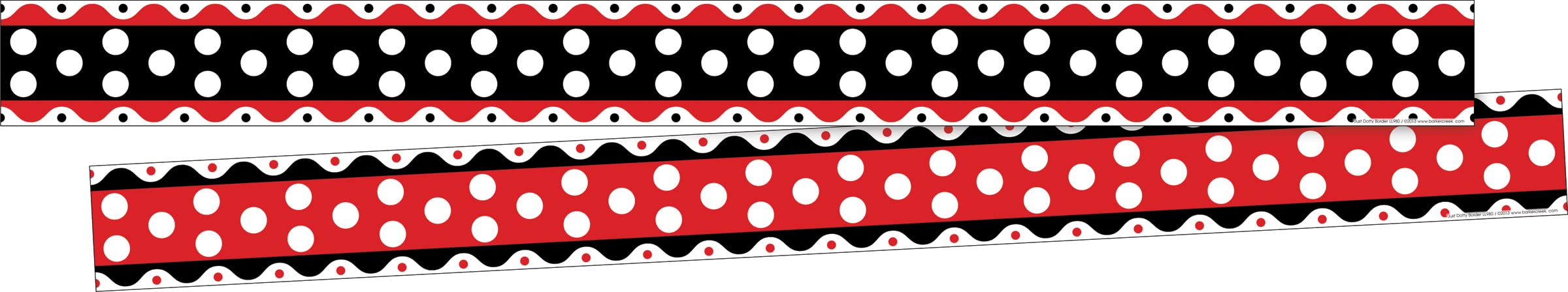 BARKER CREEK Double-Sided Bulletin Board Borders, 3" x 35", 12-Pack