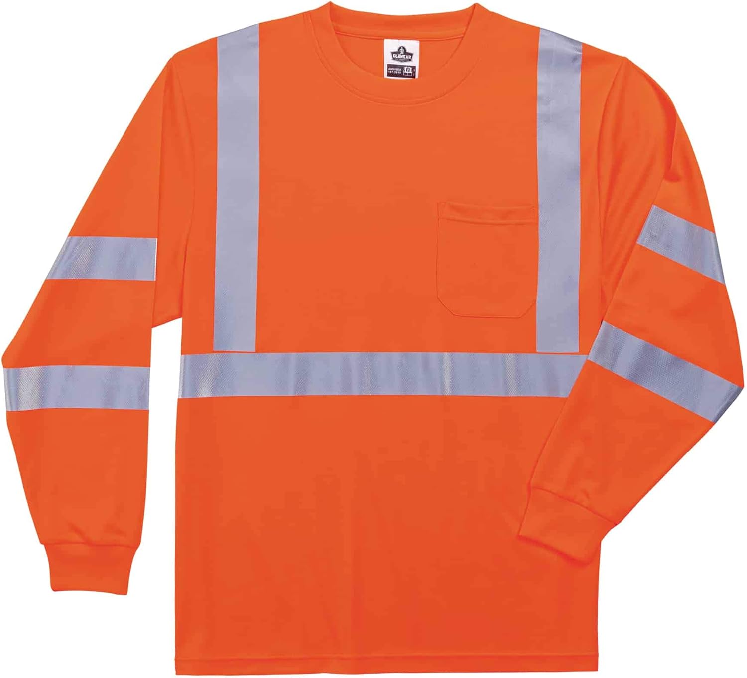 Ergodyne GloWear 8391 ANSI Class 3 Long-Sleeve High-Visibility Safety Shirt