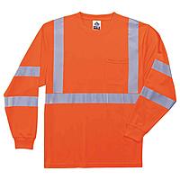 Ergodyne GloWear 8391 ANSI Class 3 Long-Sleeve High-Visibility Safety Shirt