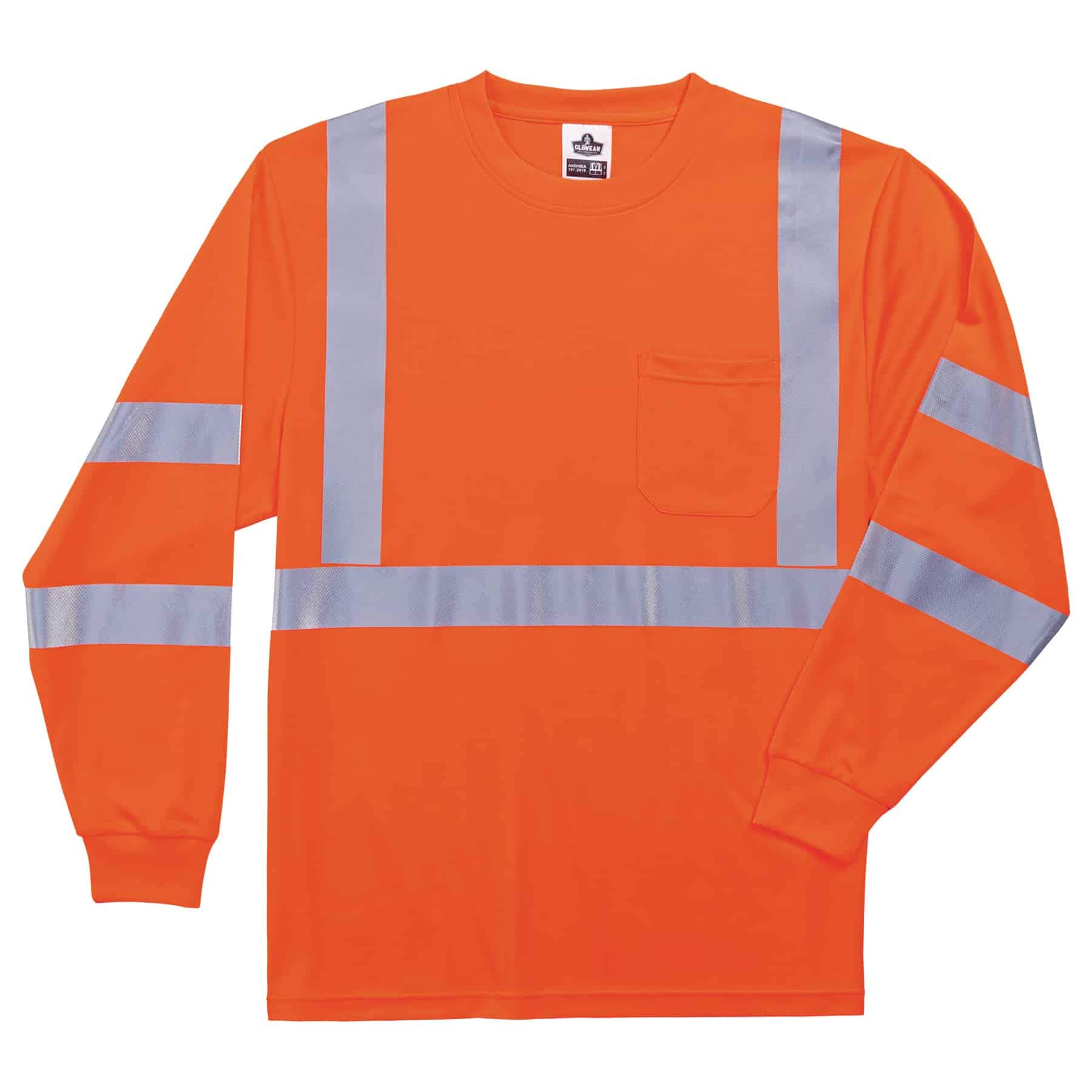 Ergodyne GloWear 8391 ANSI Class 3 Long-Sleeve High-Visibility Safety Shirt