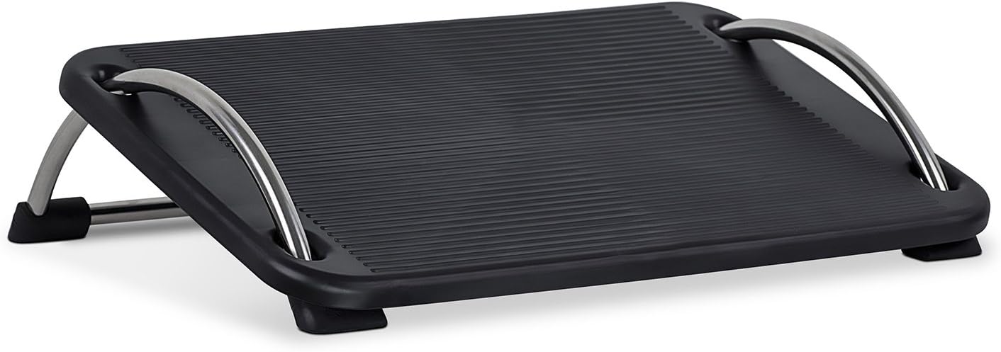 Mount-It! Tilting Footrest Under Desk | Ergonomic Office Foot Rest Adjustable | Computer Desk Foot Support | Large Platform