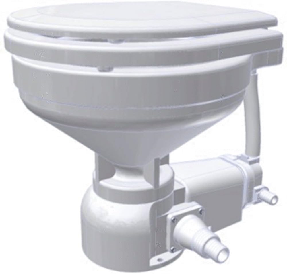 Raritan Sea Era Electric Toilet - Marine Size - Integral Pump - Straight & 90° Discharge - 12v