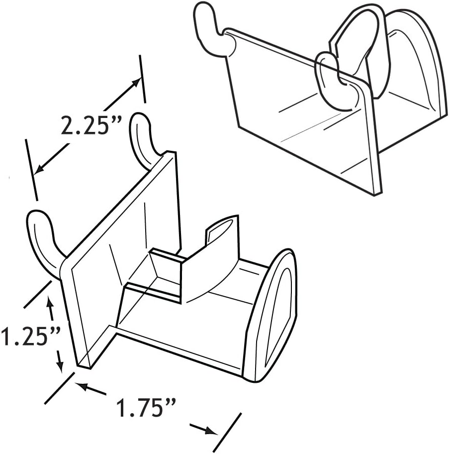 AZAR DISPLAYS Eyeglass Holder for Pegboard and Slatwall