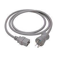 Tripp Lite Hospital-Grade Power Cord (Nema 6-15P to C19), Heavy Duty, 15A, 250V, 14AWG, 6 ft., Grey (P033-006-GY-HG)