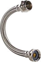 Certified Appliance Accessories Braided Stainless Steel Water-Inlet Hose, Female to Male, 1 ft (12 in) - WI12SSFM